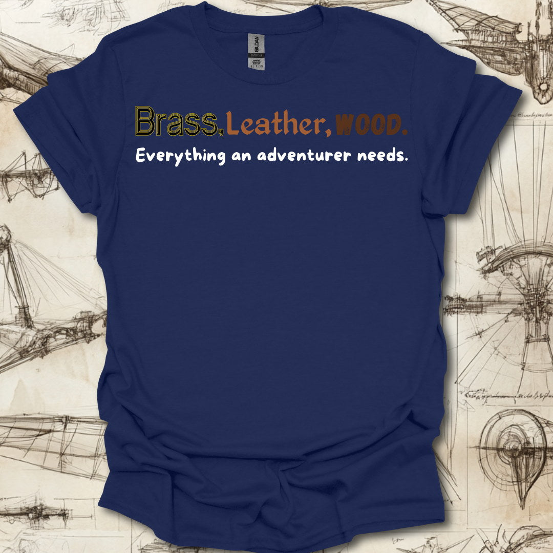 Brass, Leather, Wood T-Shirt