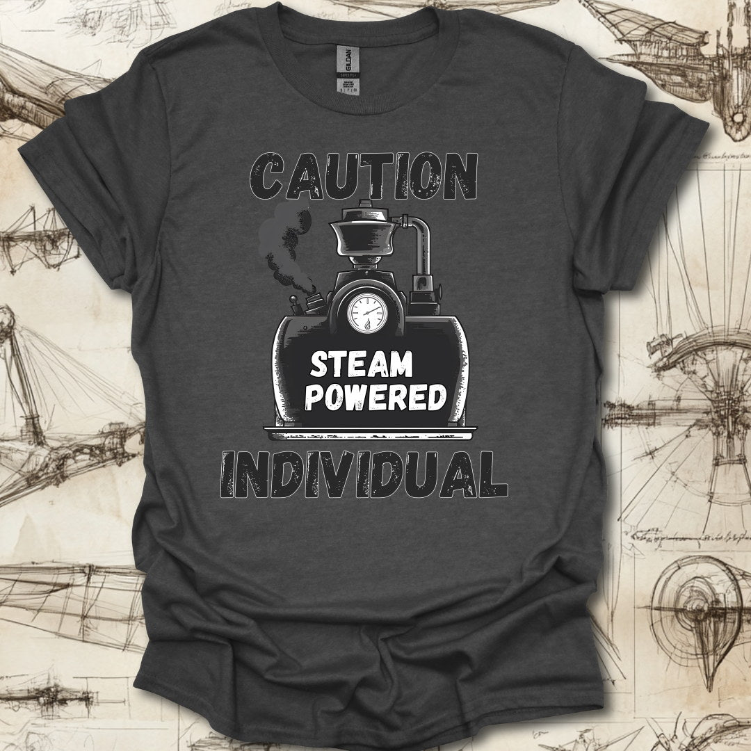 Caution Steam Powered T-Shirt