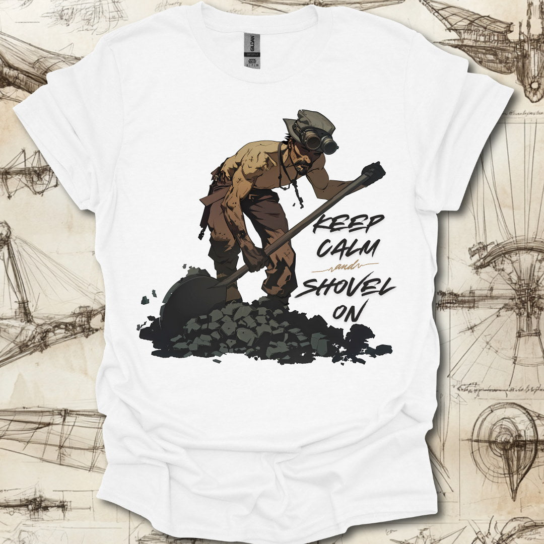 Keep Calm and Shovel On T-Shirt