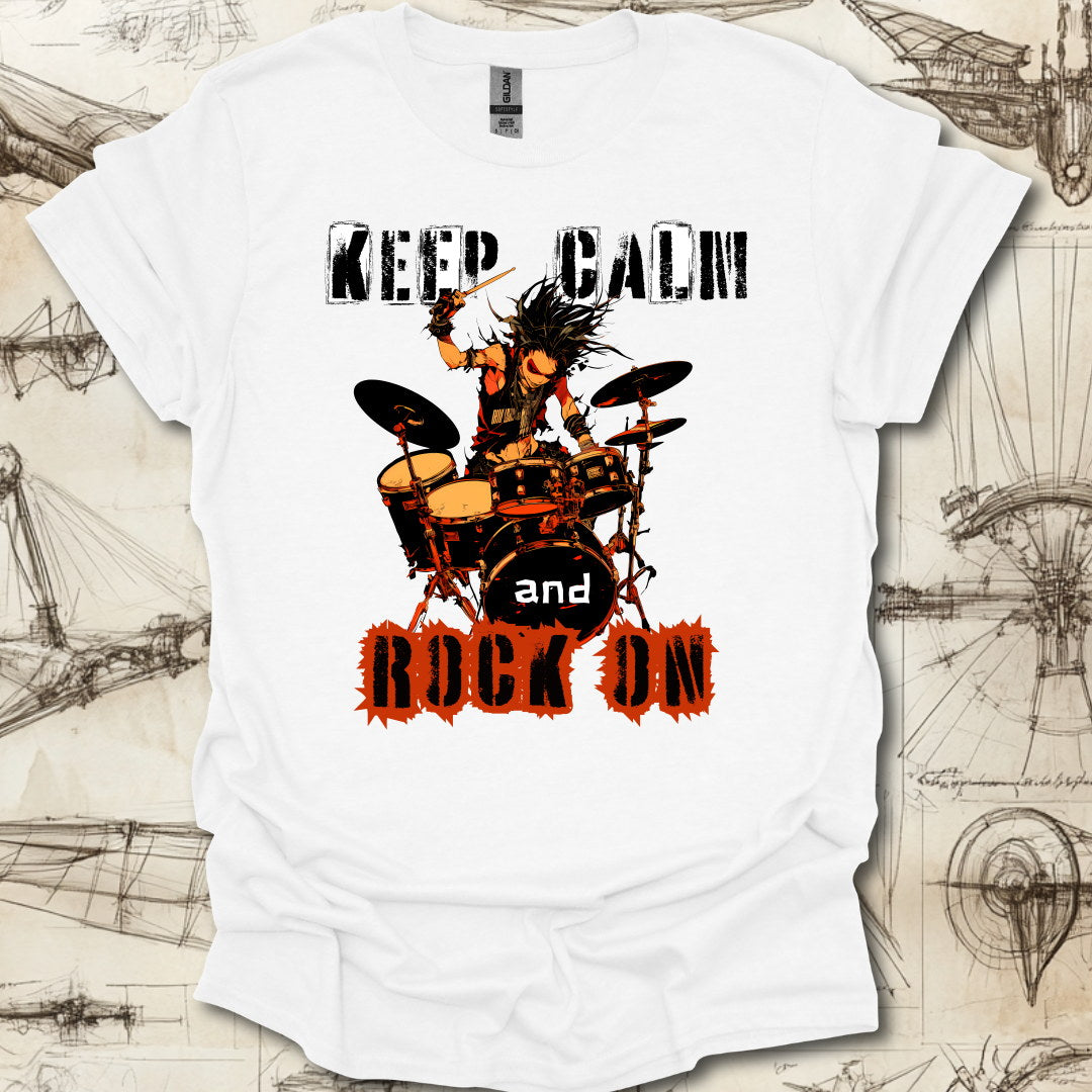 Keep Calm Rock On T-Shirt