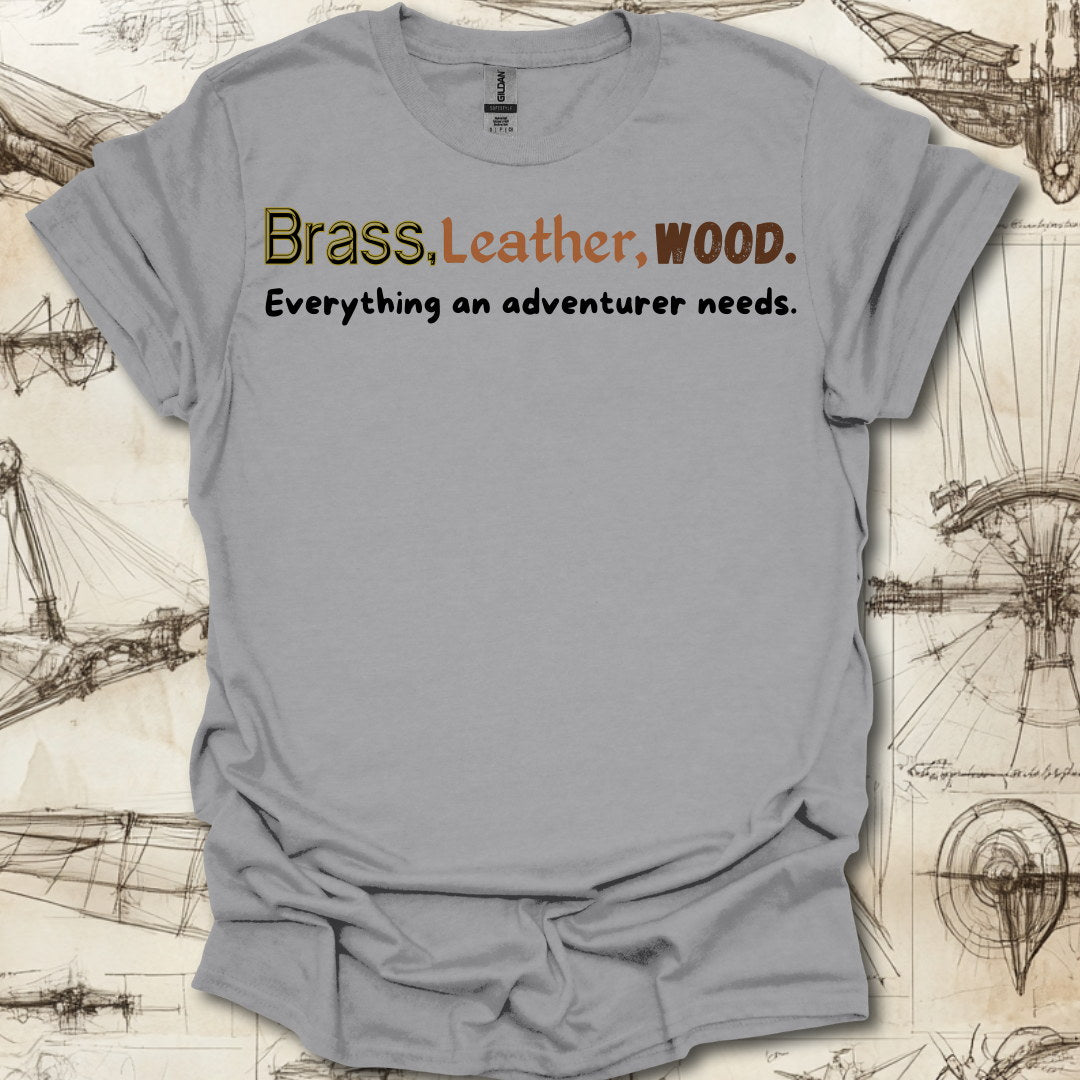 Brass, Leather, Wood T-Shirt