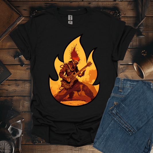 Flaming Guitarist