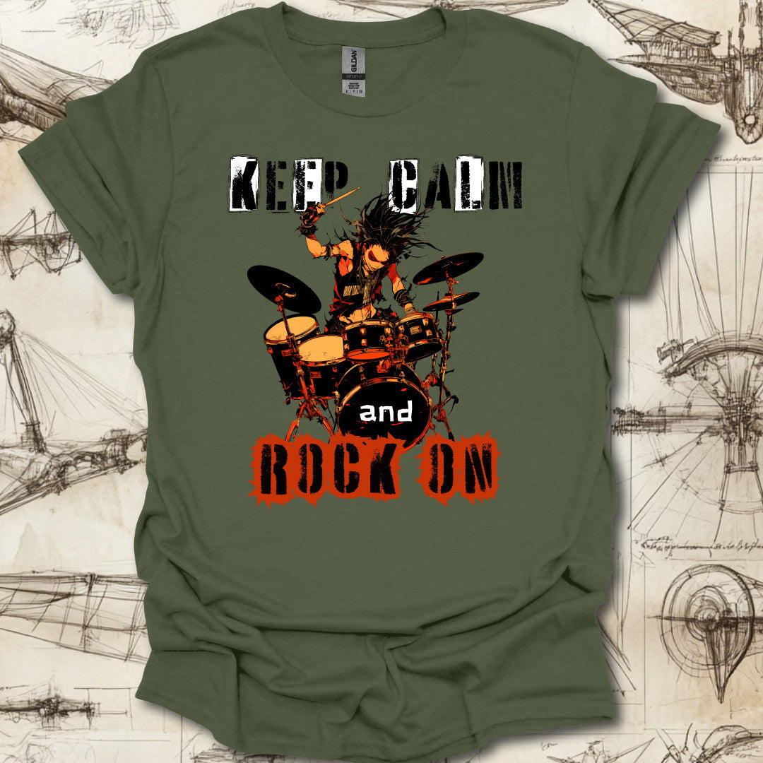 Keep Calm Rock On T-Shirt